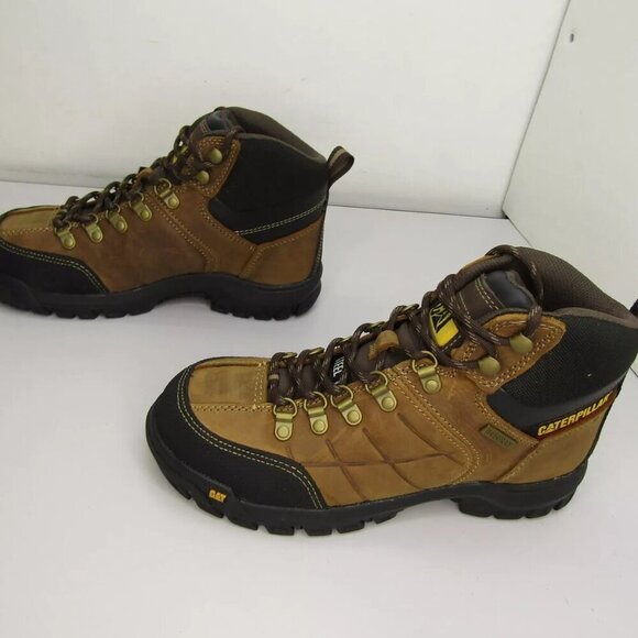 NEW CATERPILLAR Threshold Work Boots Ankle Steel Toe Waterproof Safety Size 7 - Picture 6 of 8